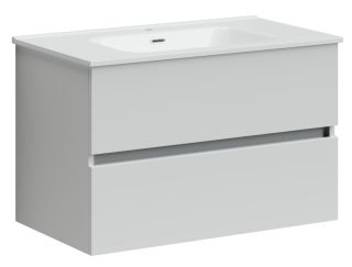 Подвесная тумба под раковину Sancos Urban UR80W 80см белый глянец